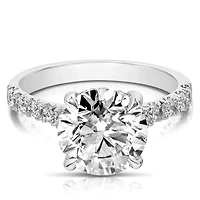 New Brilliance Lab Grown 3.45CTW Diamond Ring in 14K White Gold