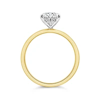 New Brilliance Lab Grown 1.57CTW Oval Cut Diamond Ring in 14K Yellow Gold
