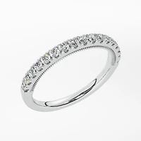 New Brilliance Lab Grown 0.33Ctw Diamond Band In 14K White Gold
