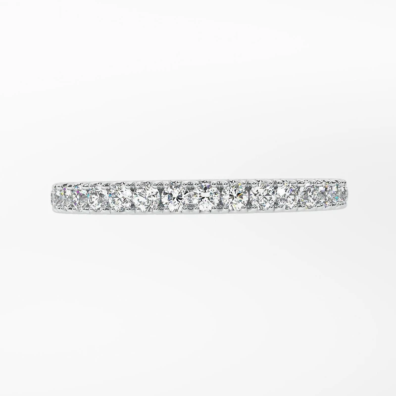 New Brilliance Lab Grown 0.33Ctw Diamond Band In 14K White Gold