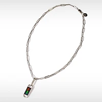 KORITE UNITY Sterling Silver Ammolite Pendant 16" with 2" Extension