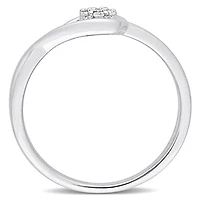 Julianna B Sterling Silver Diamond Promise Ring
