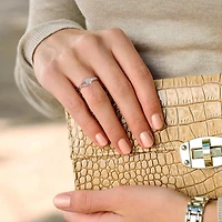 Julianna B Sterling Silver Diamond Promise Ring