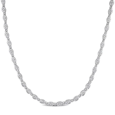 Julianna B Sterling Silver 0.50CTW Diamond Necklace
