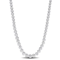 Julianna B Sterling Silver 0.50CTW Diamond Tennis Necklace