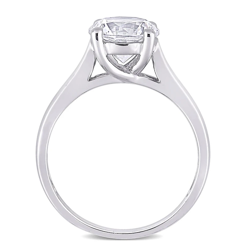 Julianna B 10K White Gold Created Sapphire Ring