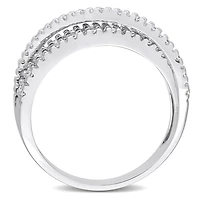 Julianna B Sterling Silver Cubic Zirconia Fashion Ring