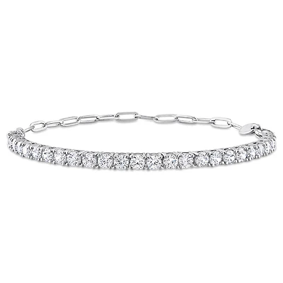 Julianna B Sterling Silver Cubic Zirconia Tennis Bracelet