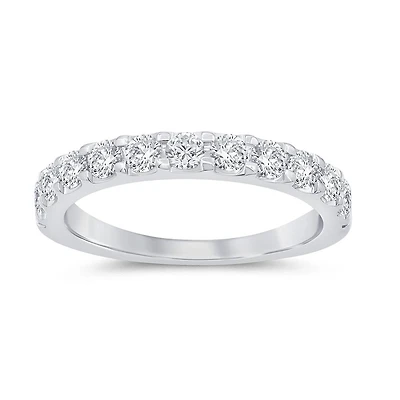 New Brilliance 14K White Gold Lab Grown 0.75CTW Diamond Band