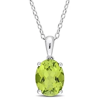 Julianna B Sterling Silver Peridot Pendant