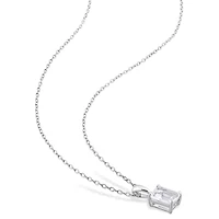 Julianna B Sterling Silver White Topaz Pendant
