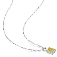 Julianna B Sterling Silver Citrine Pendant