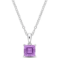 Julianna B Sterling Silver Amethyst Pendant