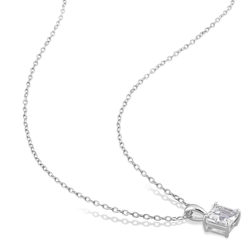 Julianna B Sterling Silver White Topaz Pendant