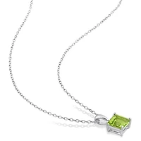 Julianna B Sterling Silver Peridot Pendant