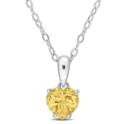 Julianna B Sterling Silver Citrine Pendant