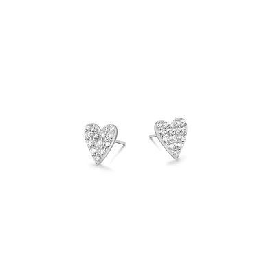 Reign Heart Stud Earrings