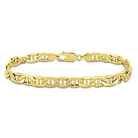 Julianna B 10K Yellow Gold 9" 7MM Mariner Link Bracelet