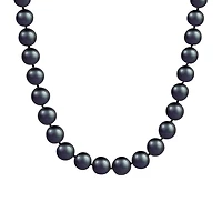 Sterling Silver 18" 12-15Mm Black Freshwater Pearl Necklace