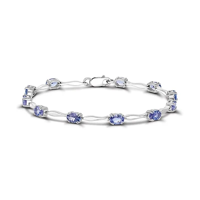 Sterling Silver Tanzanite Bracelet