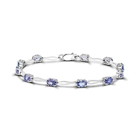 Sterling Silver Tanzanite Bracelet