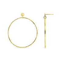 10K Yellow Gold 35mm Hoop Earring