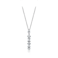 Sterling Silver Cubic Zirconia Pendant and Earring Set