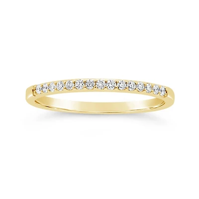 Glacier Fire 14K Yellow Gold 0.15CTW Canadian Diamond Anniversary Band