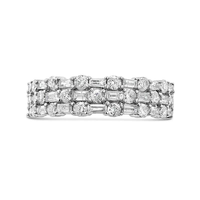 10K White Gold 1.00CTW Diamond Band