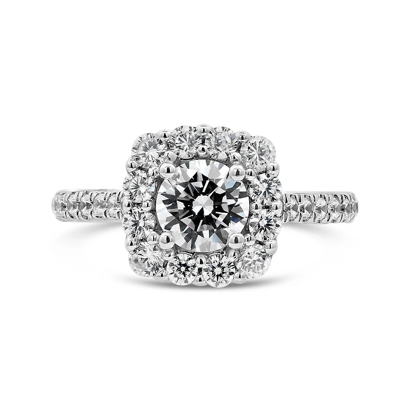 Jenny Packham 18K White Gold Lab Grown 2.00CTW Diamond Bridal Ring