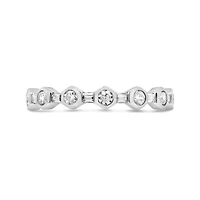 Jenny Packham 18K White Gold Lab Grown 0.40CTW Diamond Honeycomb Band