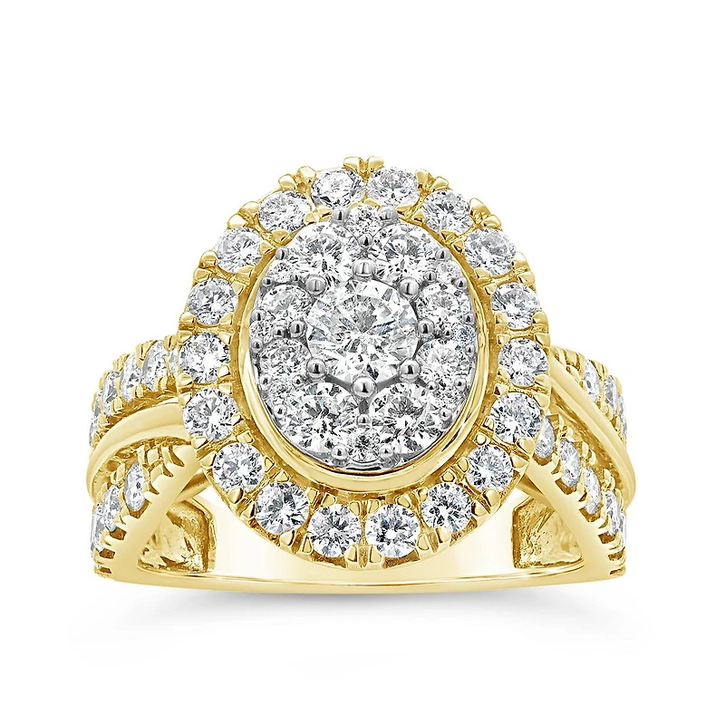 14K Yellow Gold 1.95CTW Diamond Fashion Ring
