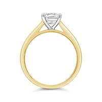 New Brilliance 14K Yellow Gold Lab Grown 1.00CT Princess Cut Diamond Ring