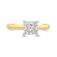 New Brilliance 14K Yellow Gold Lab Grown 1.50CT Princess Cut Diamond Ring