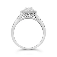 10K White Gold 0.50CTW Diamond Bridal Set