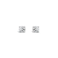 Sterling Silver Lab Grown 0.32CTW Diamond Stud Earrings