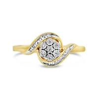 10K Yellow Gold Diamond Promise Ring