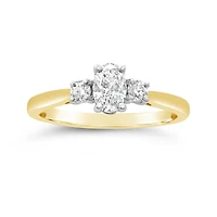 Glacier Fire 14K Yellow Gold Canadian 0.55CTW Diamond Three-Stone Ring