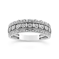 10K White Gold 0.25CTW Diamond Band
