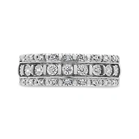 10K White Gold 0.25CTW Diamond Band