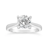 Blossom 14K White Gold Lab Grown 2.00CT Diamond Solitaire Ring