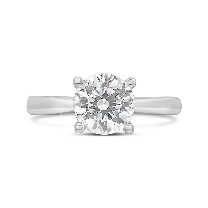 Blossom 14K White Gold Lab Grown 2.00CT Diamond Solitaire Ring