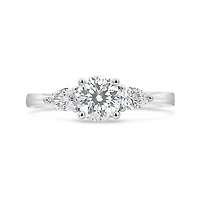 Blossom 14K White Gold Lab Grown 1.30CTW Diamond Three-Stone Ring