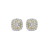 Bouquet 10K Yellow Gold 0.40CTW Diamond Fashion Stud Earrings