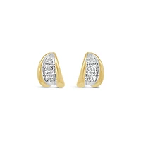 Glacier Fire 10K Yellow Gold Canadian 0.10CTW Diamond Earrings