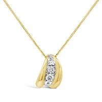 Glacier Fire 10K Yellow Gold Canadian 0.10CTW Diamond Pendant