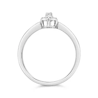 Sterling Silver 0.15CTW Diamond Promise Ring