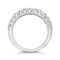 New Brilliance 10K White Gold Lab Grown 2.00CTW Diamond Anniversary Band