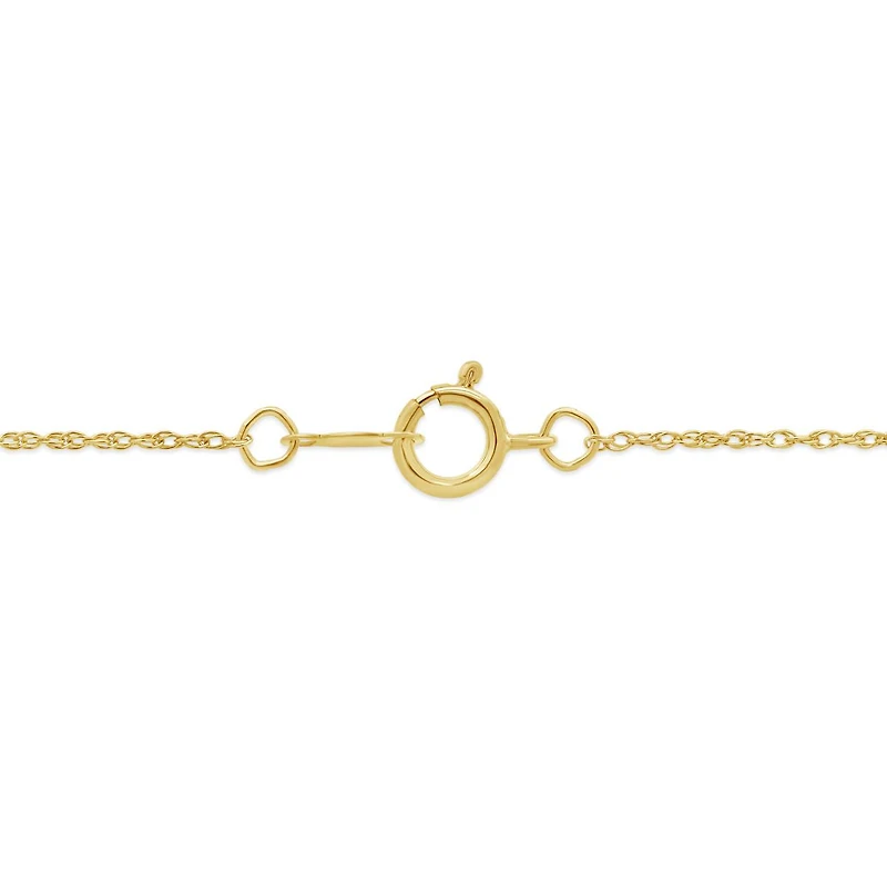 Infinite Love 10K Yellow Gold 0.23Ctw Diamond Necklace