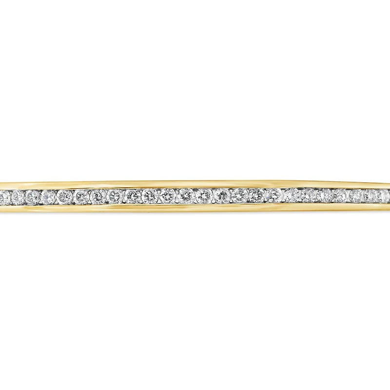 10K Yellow Gold 0.70CTW Diamond Bangle